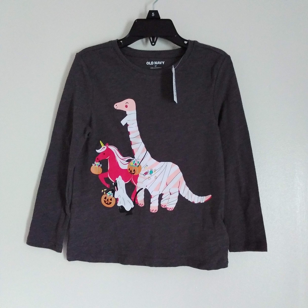 Old Navy Gray Halloween Shirt 4T